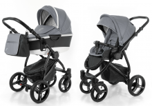 Детская коляска 2 в 1 Esspero Newborn Lux 2016 Alu шасси Black)