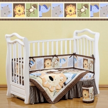 Комплект для детской кроватки Giovanni (7 предметов) Shapito Leo Jungle