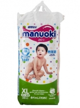 Подгузники-трусики Manuoki XL - 12+ кг 38 шт