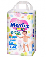 Подгузники-трусики Merries L (9-14 кг), 44 шт