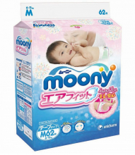 Подгузники MOONY M (6-11 кг), 62 шт